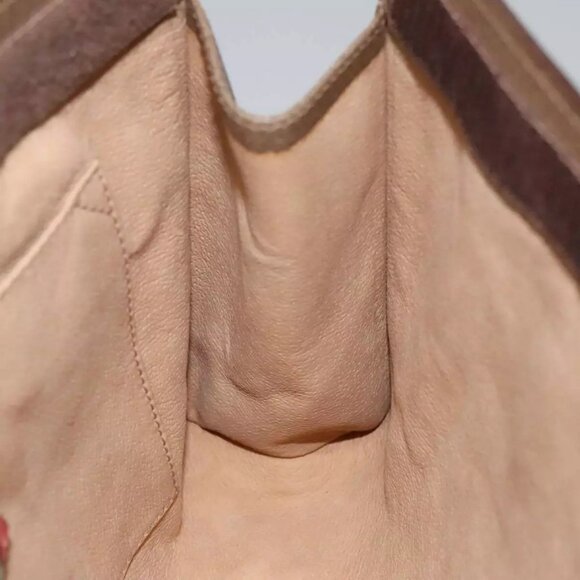 GUCCI GG Supreme Web Sherry Line Clutch Bag PVC Beige Red 89 01 033 Auth ep6982 - Picture 11 of 15